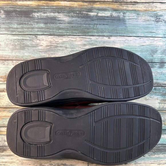 Orthofeet Lincoln Center Monk Strap Loafer Sz 9 Wide Brown Leather Comfort Shoes - Picture 7 of 12